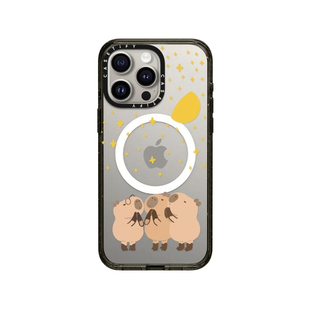 เคส Casetify iPhone 15 Pro Max Re/CASETiFY Impact with Magsafe Wishing Capybara