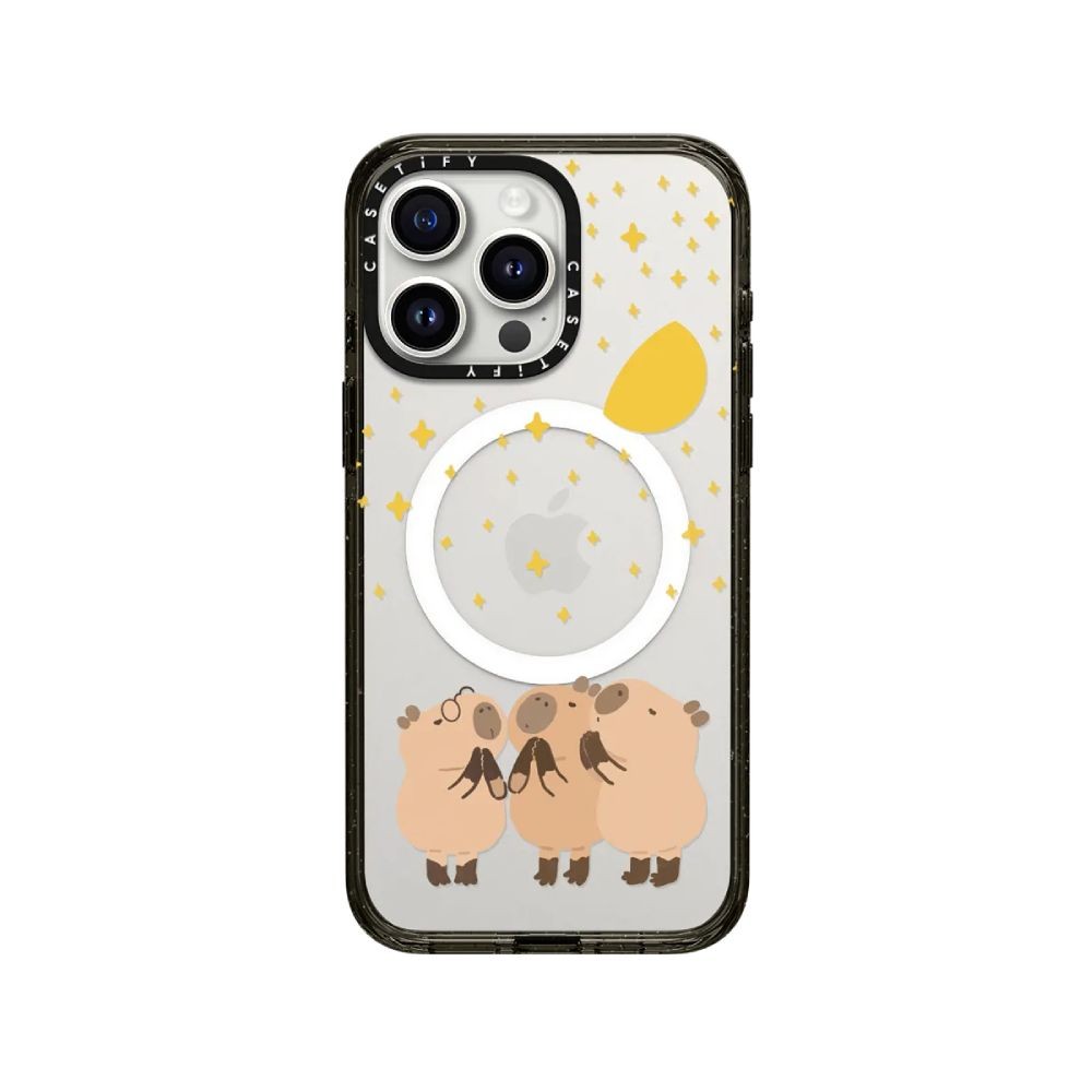เคส Casetify iPhone 15 Pro Max Re/CASETiFY Impact with Magsafe Wishing Capybara
