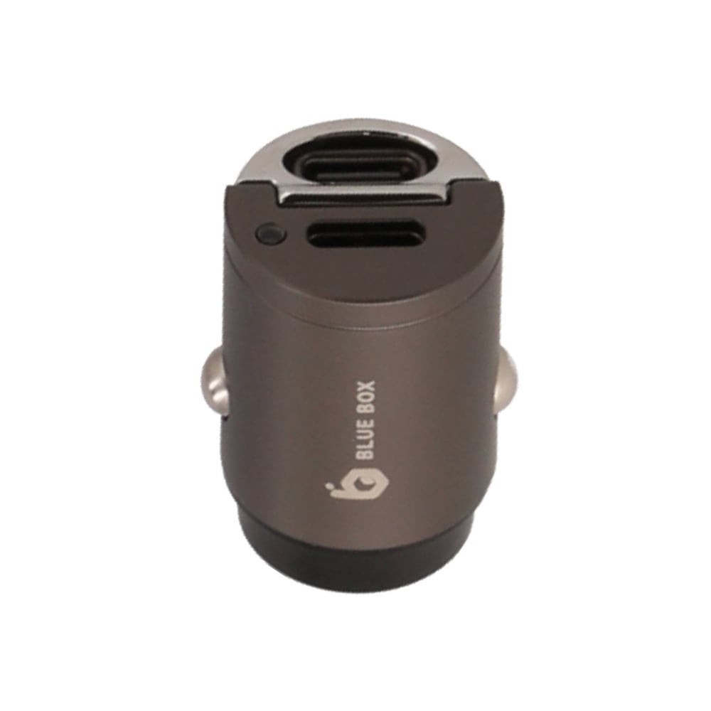 ที่ชาร์จแบตในรถ Blue Box Car Charger 2 USB-C (PD45W) Titanium (BB-CC04)