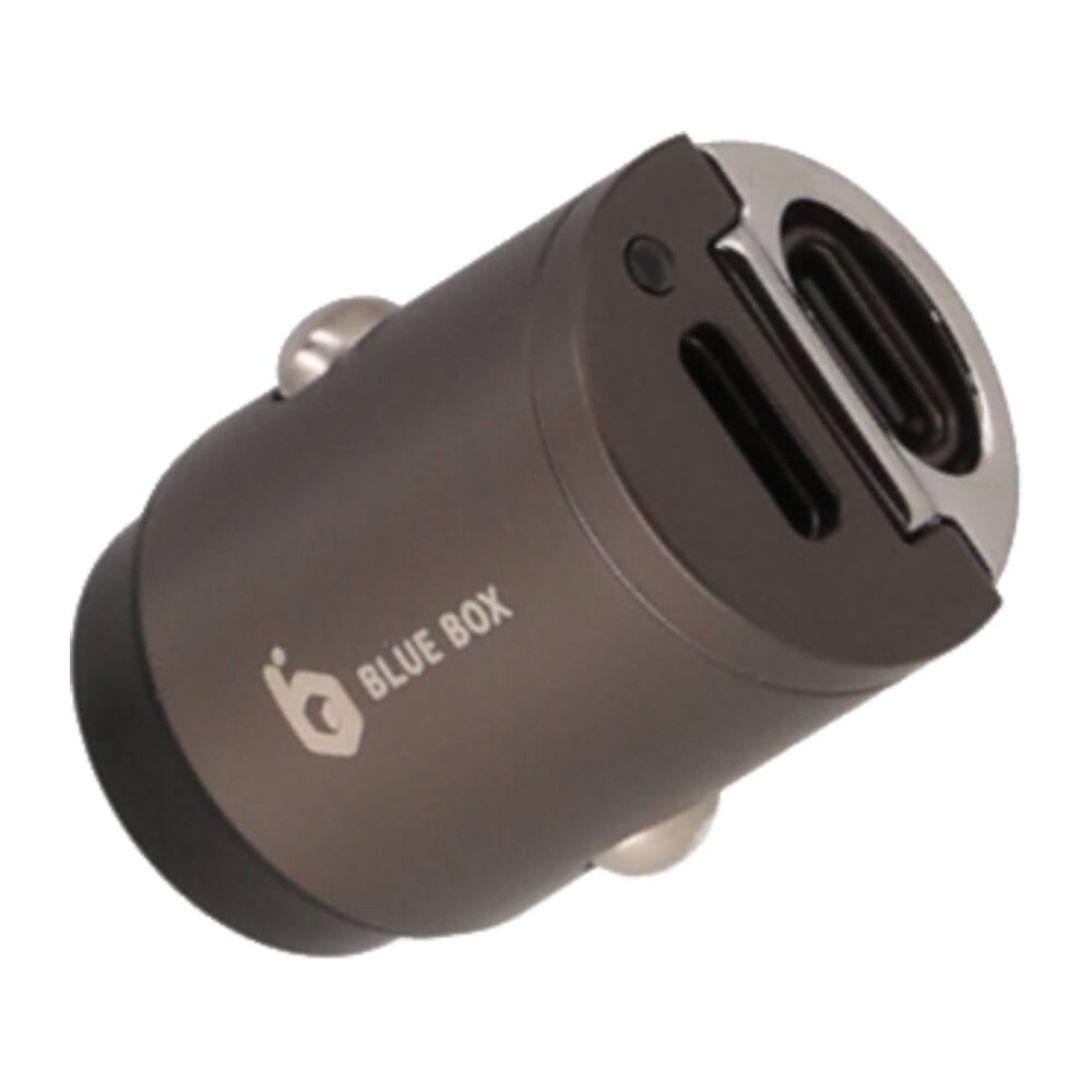 ที่ชาร์จแบตในรถ Blue Box Car Charger 2 USB-C (PD45W) Titanium (BB-CC04)