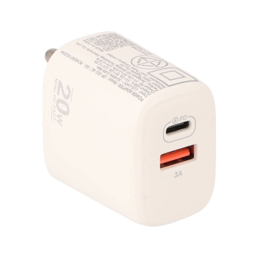อะแดปเตอร์ Blue Box Wall USB Charger 1 USB-A / 1 USB-C (PD20W) White (BB-WC02) (TISI)