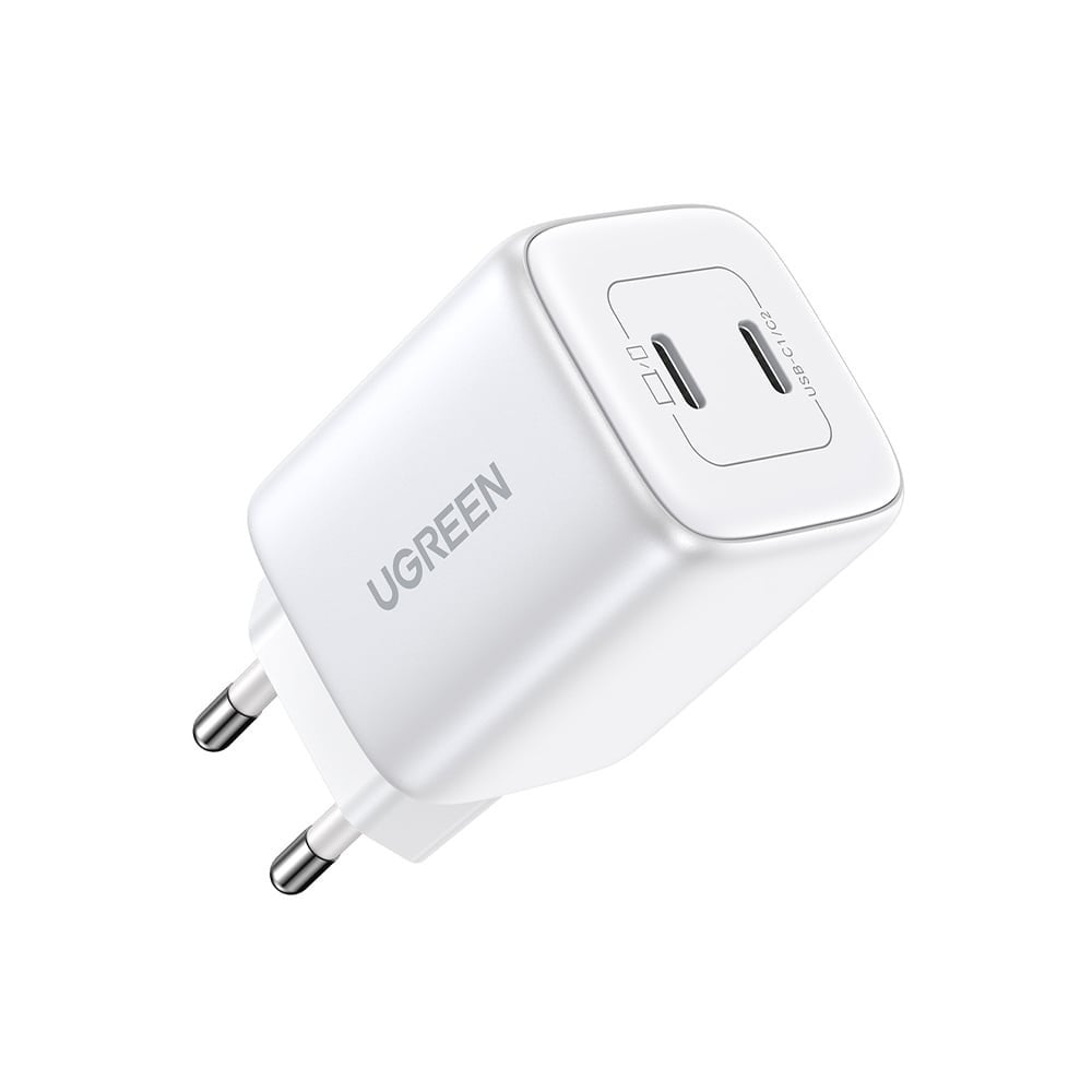 อะแดปเตอร์ Ugreen Wall USB Charger 2 USB-C (PD45W) GaN White (25827) (TISI)