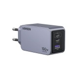 อะแดปเตอร์ Ugreen Wall Charger 1 USB-A / 2 USB-C 100W ALU Gray