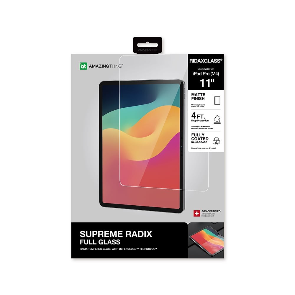 ฟิล์มกันรอย AMAZINGthing Tempered Glass iPad Pro 11" M4 (2024) Matte Radix