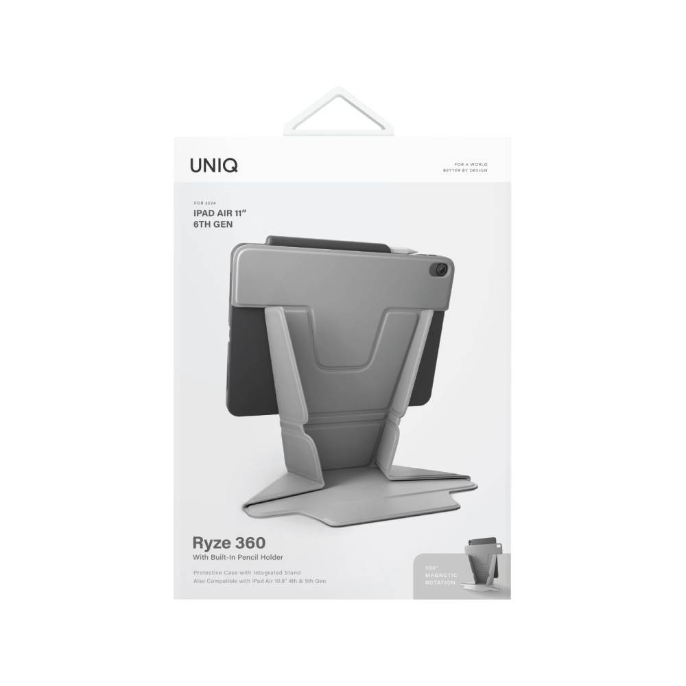 เคส Uniq iPad Air6/7/8 11 2026 (M2/M3/M4) Ryze 360 Chalk Grey