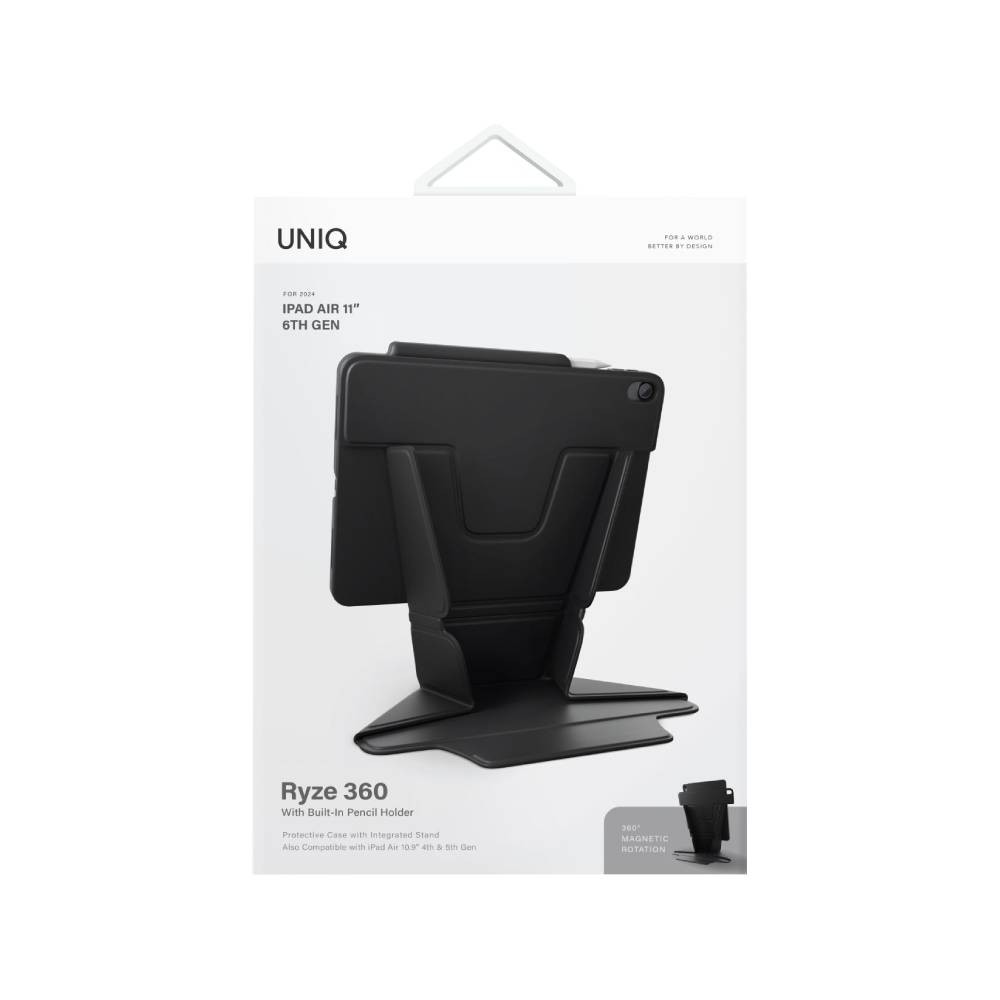 เคส Uniq  iPad Air6/7/8 11 2026 (M2/M3/M4) Ryze 360 Midnight Black