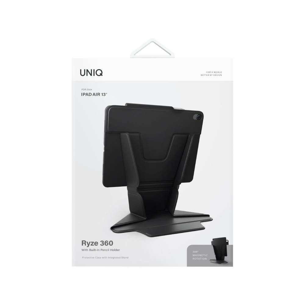 เคส Uniq iPad Air6/7/8 13 2026 (M2/M3/M4) Ryze 360 Midnight Black