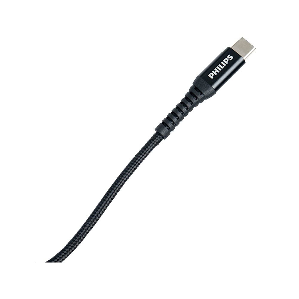 สายชาร์จ Philips USB-C to USB-C Cable 100W 1M. Black