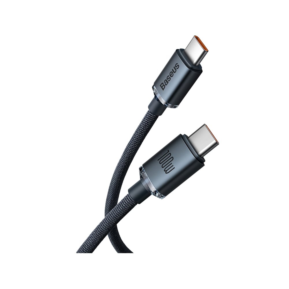 สายชาร์จ Baseus USB-C to USB-C Cable 100W 1.2M Black