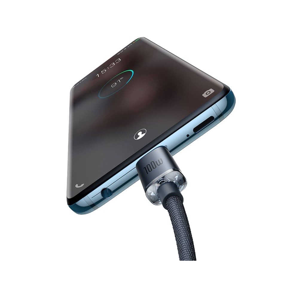 สายชาร์จ Baseus USB-C to USB-C Cable 100W 1.2M Black