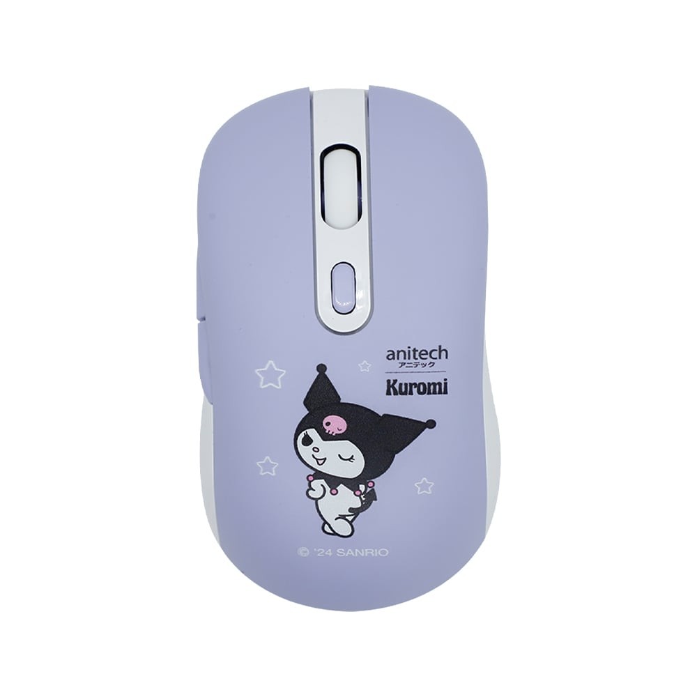 เมาส์ไร้สาย Anitech Bluetooth and Wireless Mouse Sanrio KU-W239-PU Purple