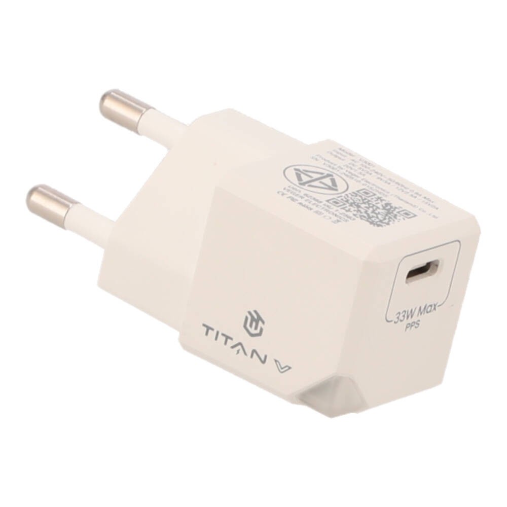 อะแดปเตอร์ TITANV Wall Charger 1 USB-C 33W White (TISI)