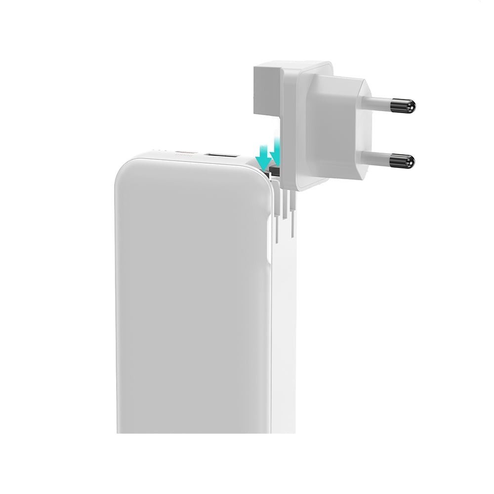 พาวเวอร์แบงค์ ALPHA 10,000 mAh Built-in Cable 20WPD ALPC10-26PD White