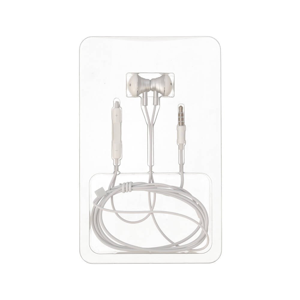 หูฟัง TECHPRO Magnet Earbud with Mic. 3.5mm White