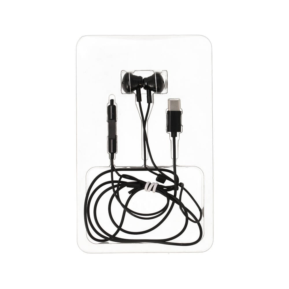 หูฟัง TECHPRO Magnet Earbud with Mic. Type-C Black
