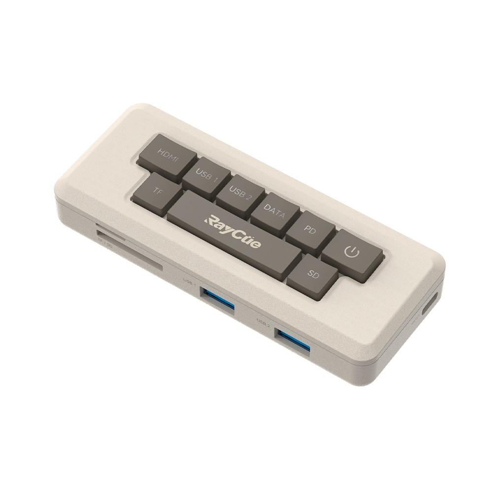 Raycue 7-in-1 USB Type-C HB300 Beige
