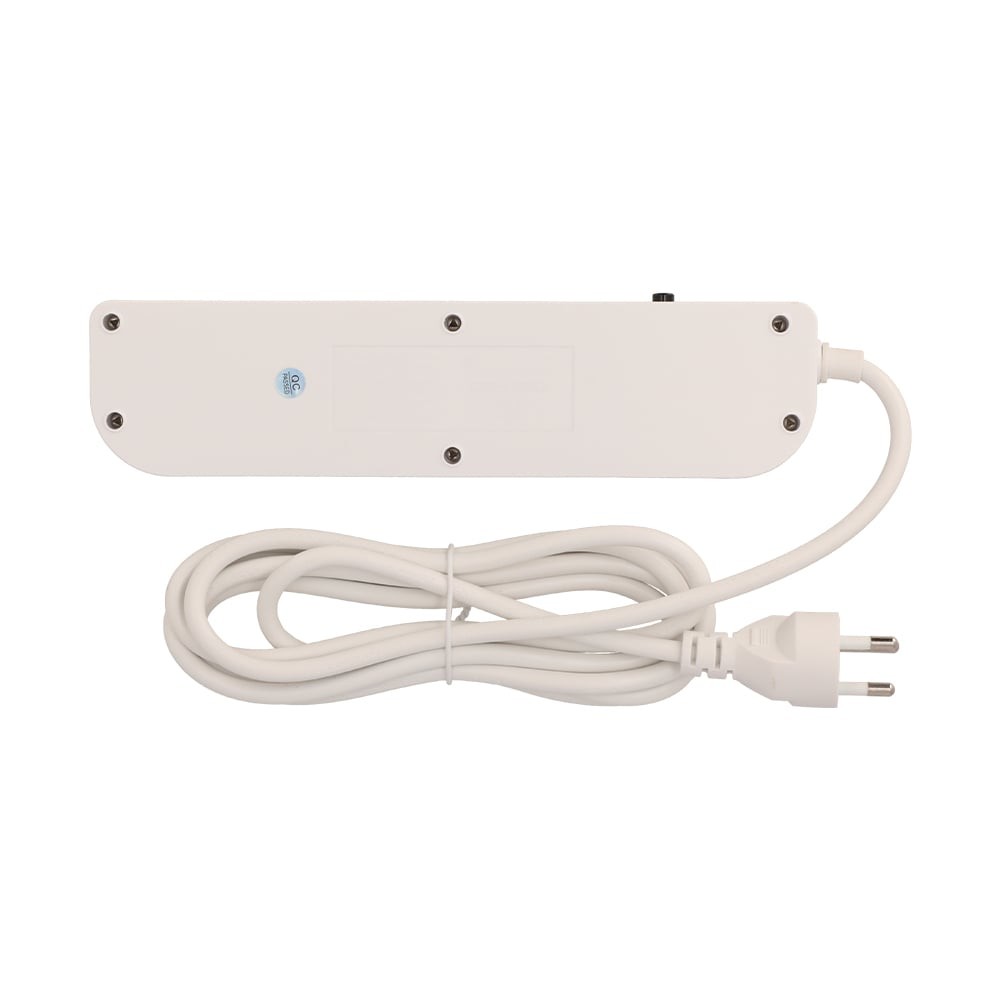 ปลั๊กไฟ ปลั๊กไฟ TECHPRO Plug 3 Way 1 Switch 2xUSB 1xType-C 3M. PLG04 White