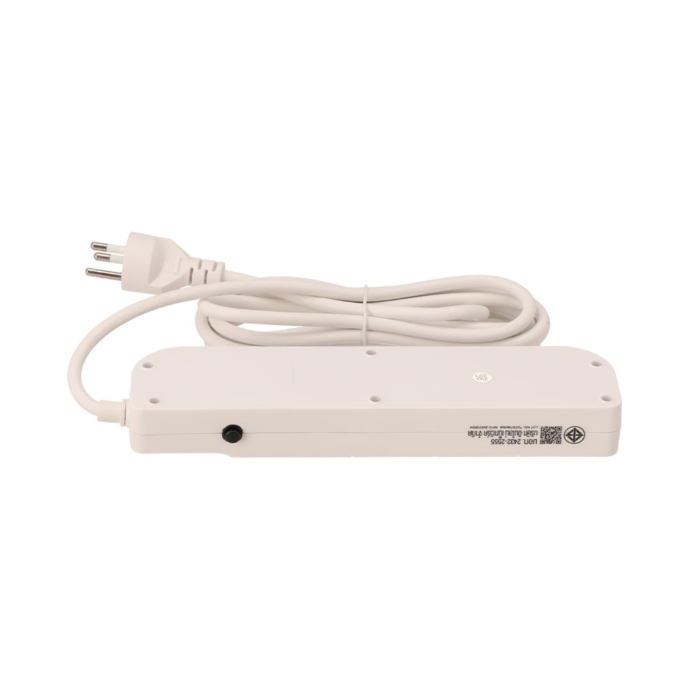 ปลั๊กไฟ ปลั๊กไฟ TECHPRO Plug 3 Way 1 Switch 2xUSB 1xType-C 3M. PLG04 White