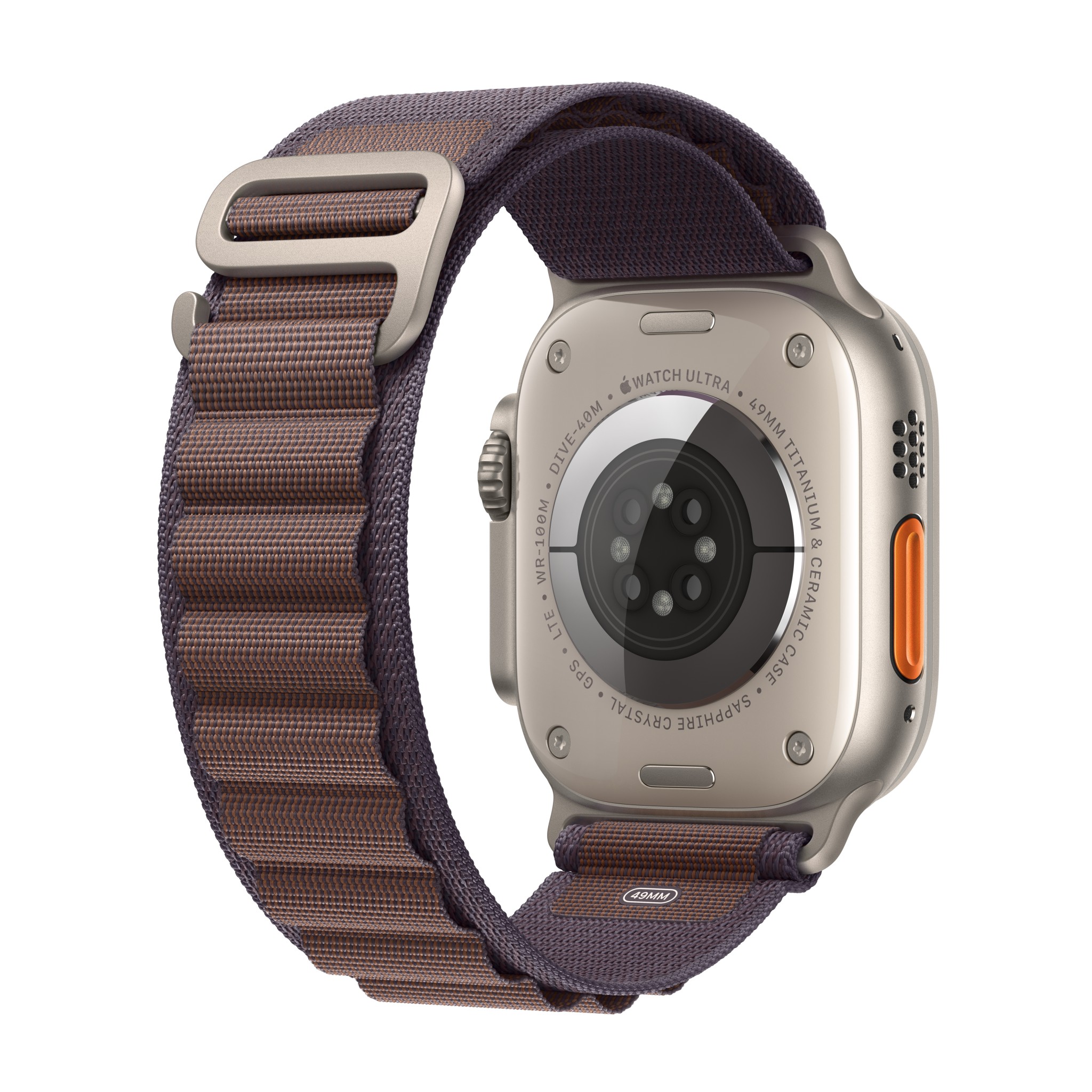Apple Watch Ultra 2 GPS + Cellular 49mm Titanium Case with Indigo Alpine Loop - Small