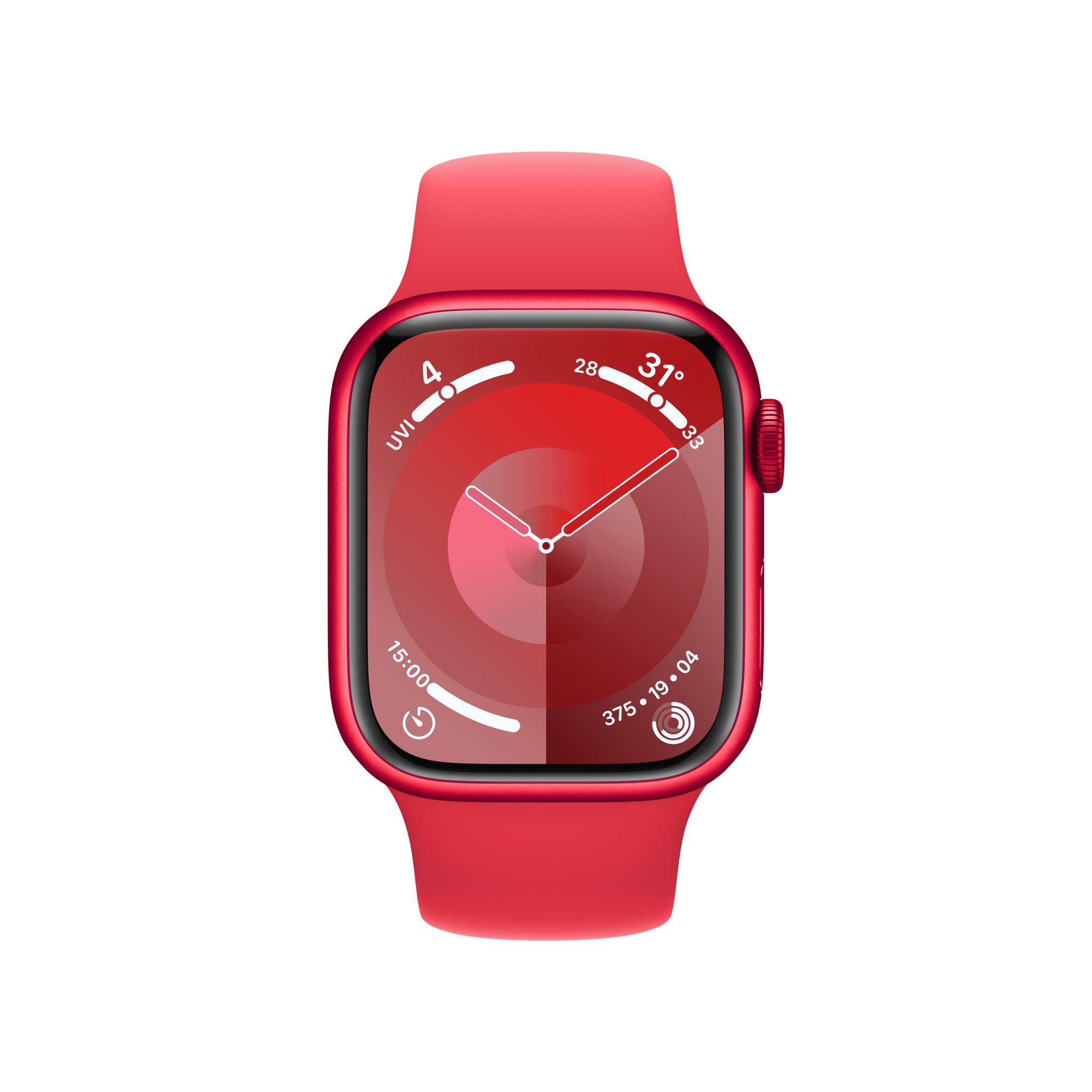 Apple Watch Series 9 GPS 41mm (PRODUCT)RED Aluminium Case with (PRODUCT)RED Sport Band - S/M