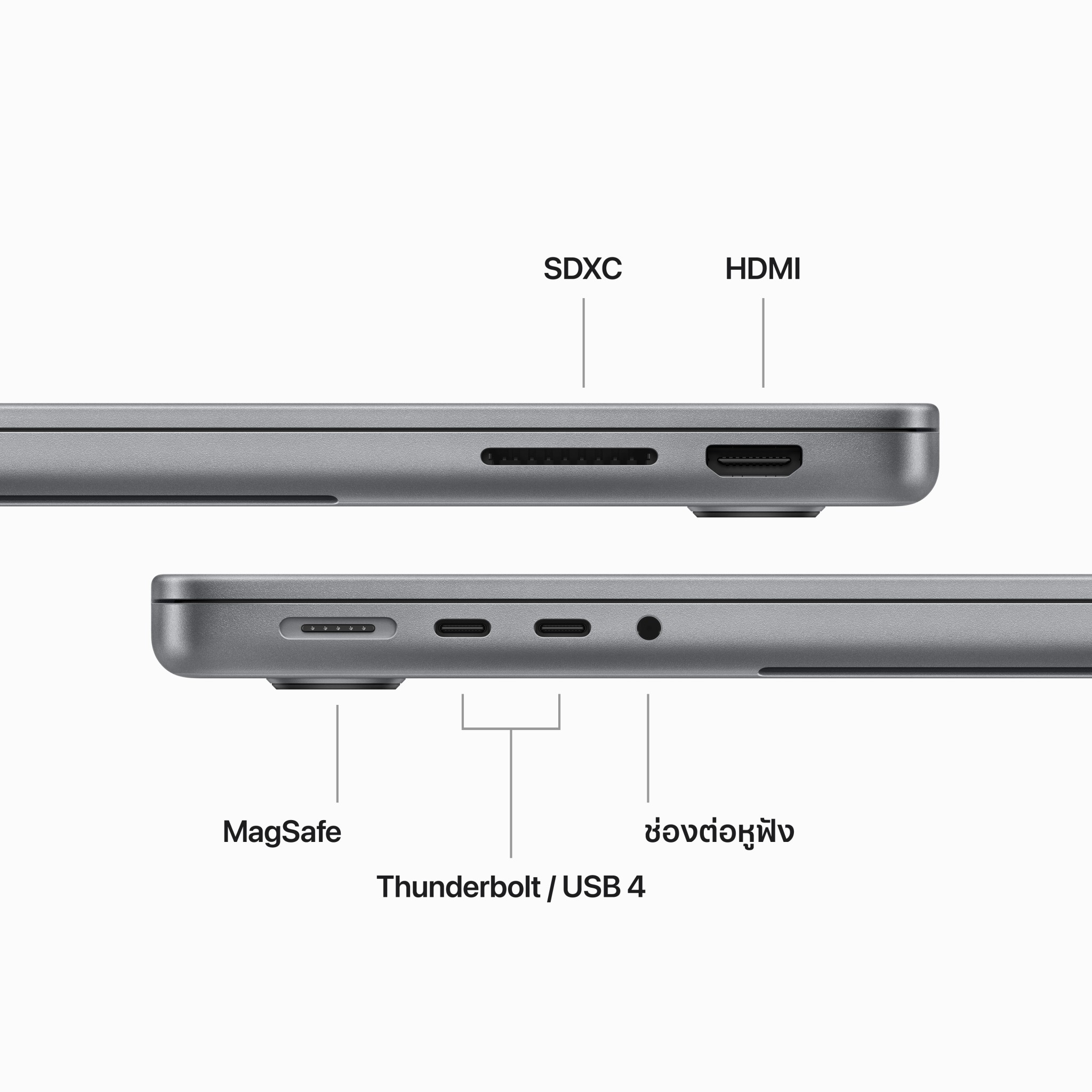 MacBook Pro 14 : M3 chip 8C CPU/10C GPU/8GB/1TB Space Gray (2023)