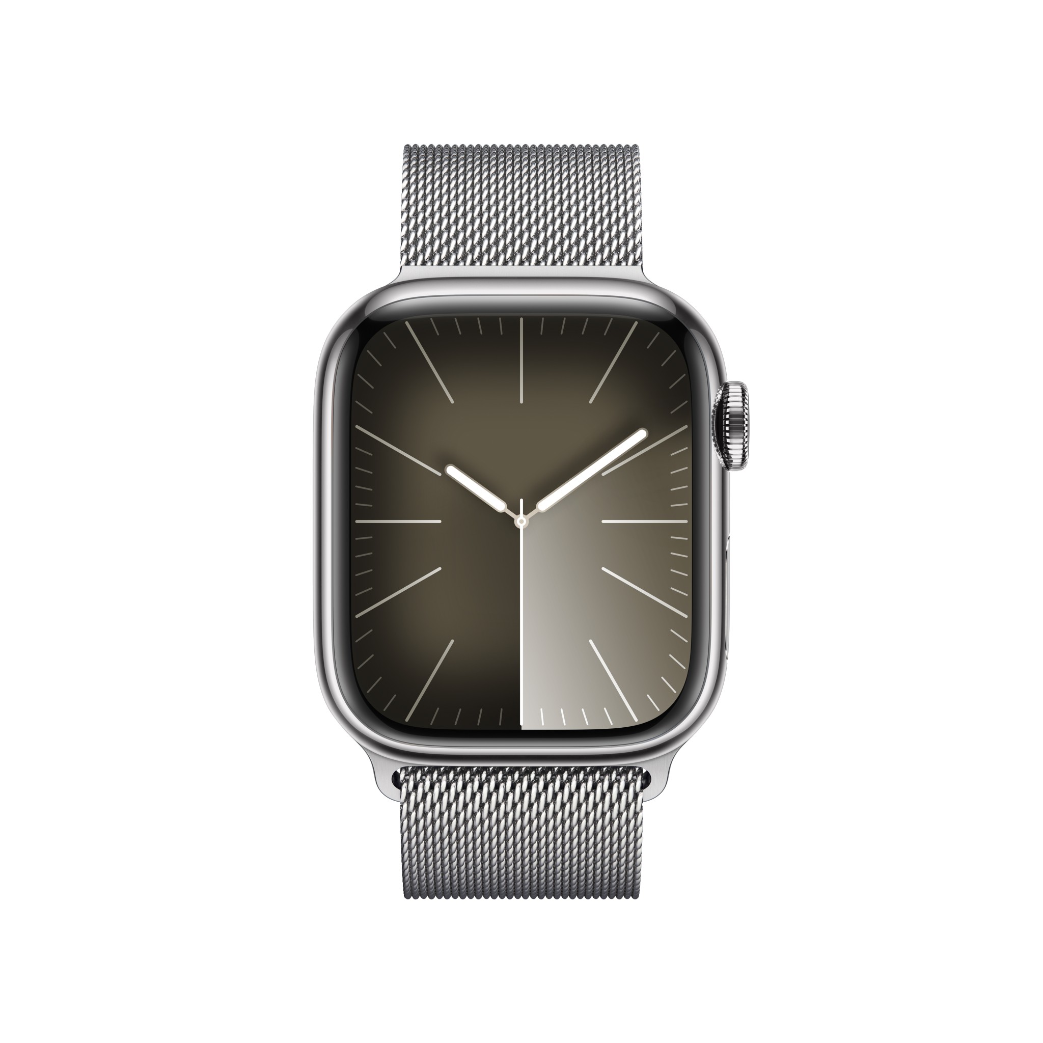 Apple Watch Series  9 GPS + Cellular 41mm Silver Stainless Steel Case with Silver Milanese Loop