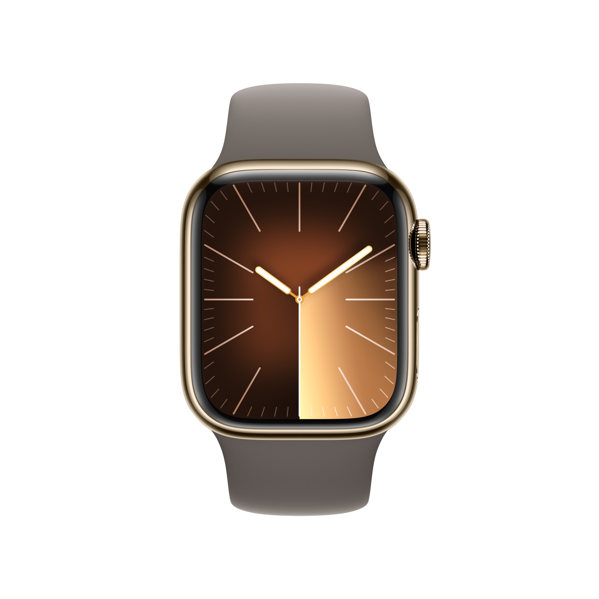 Apple Watch Series  9 GPS + Cellular 41mm Gold Stainless Steel Case with Clay Sport Band - M/L