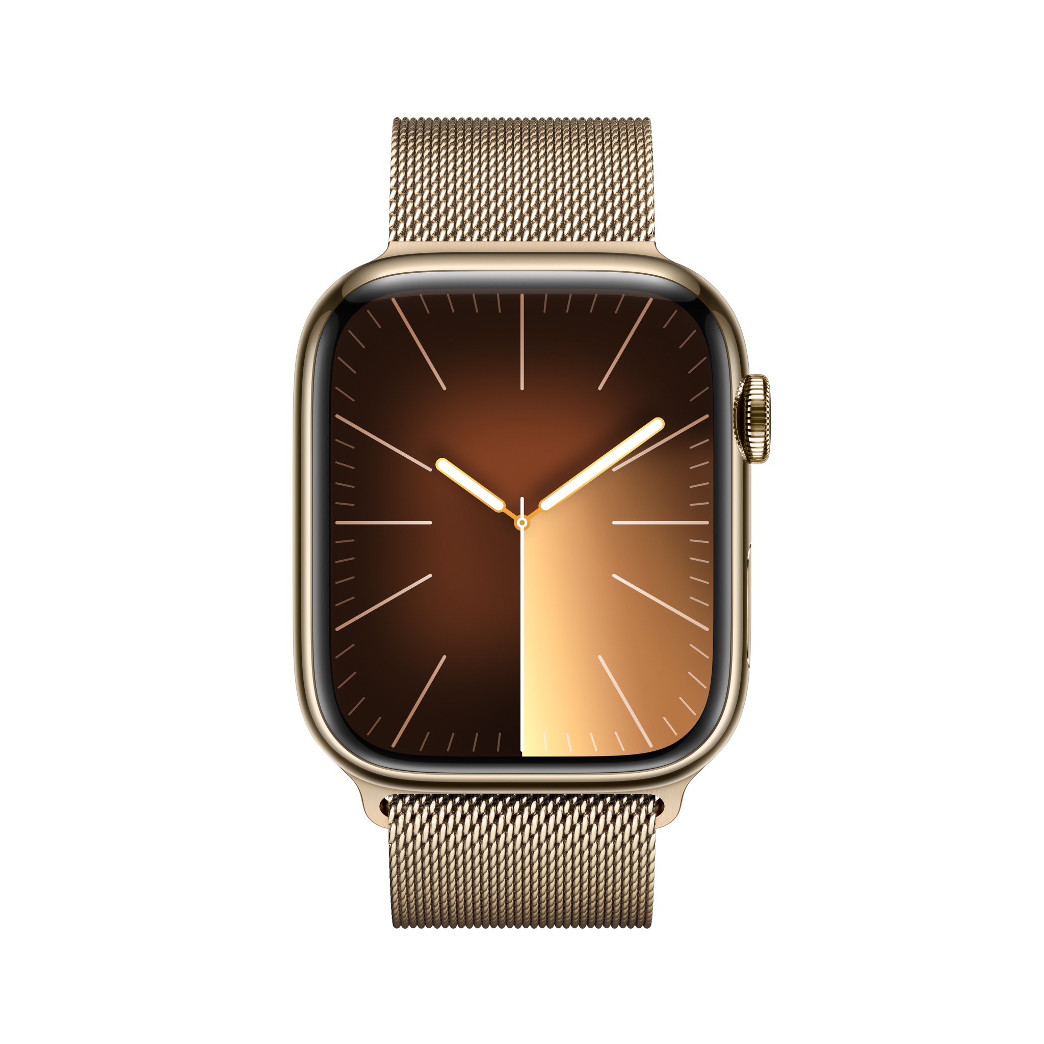 Apple Watch Series  9 GPS + Cellular 45mm Gold Stainless Steel Case with Gold Milanese Loop
