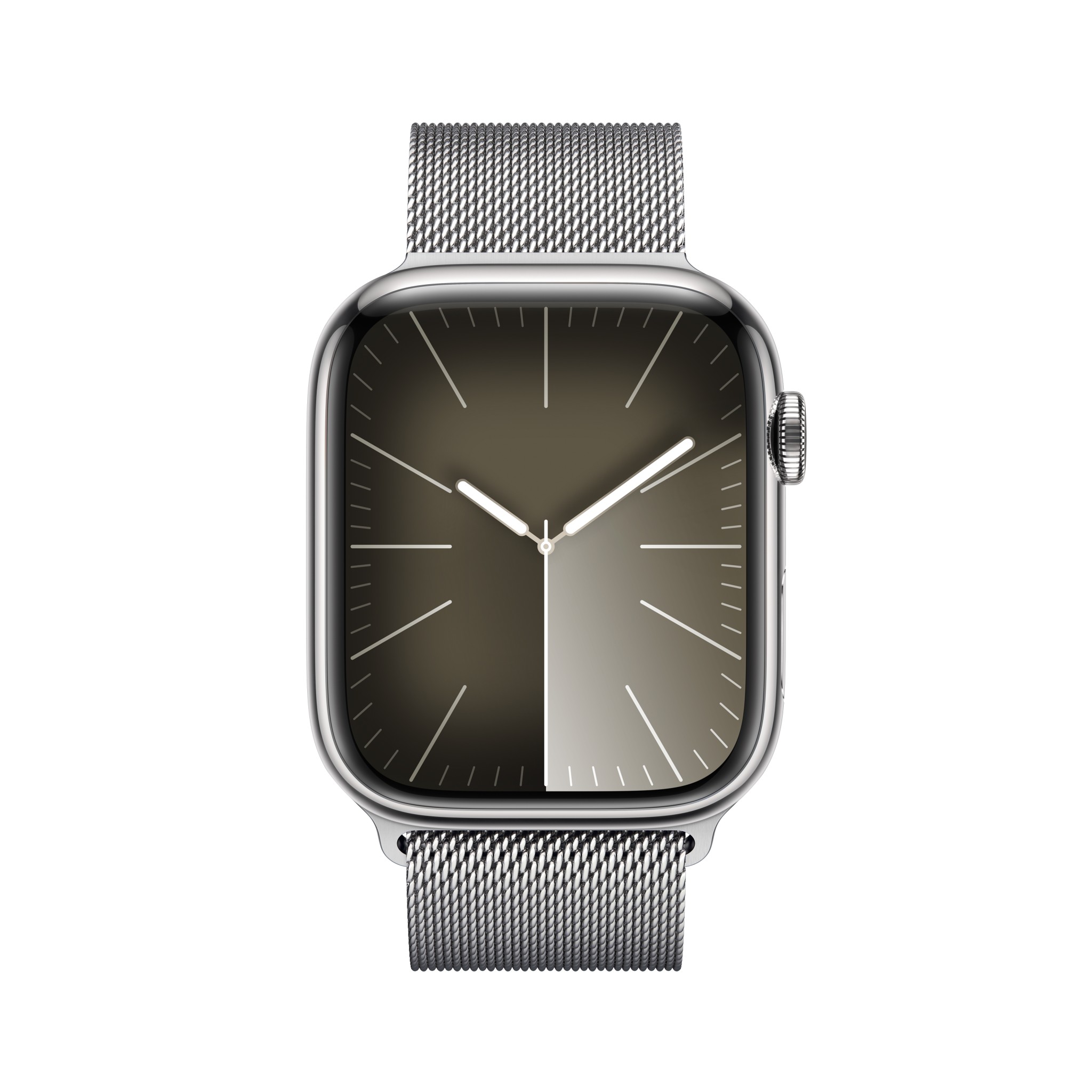 Apple Watch Series  9 GPS + Cellular 45mm Silver Stainless Steel Case with Silver Milanese Loop