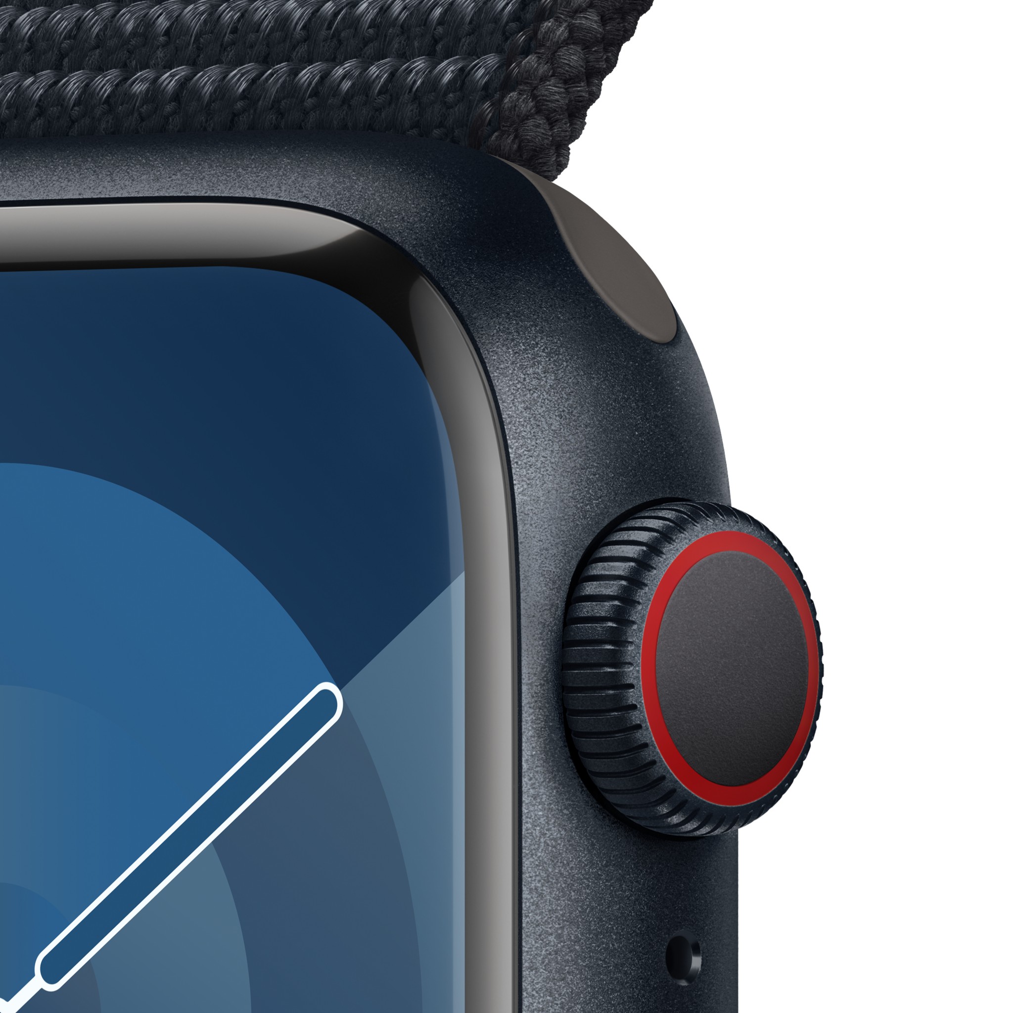Apple Watch Series  9 GPS + Cellular 41mm Midnight Aluminium Case with Midnight Sport Loop