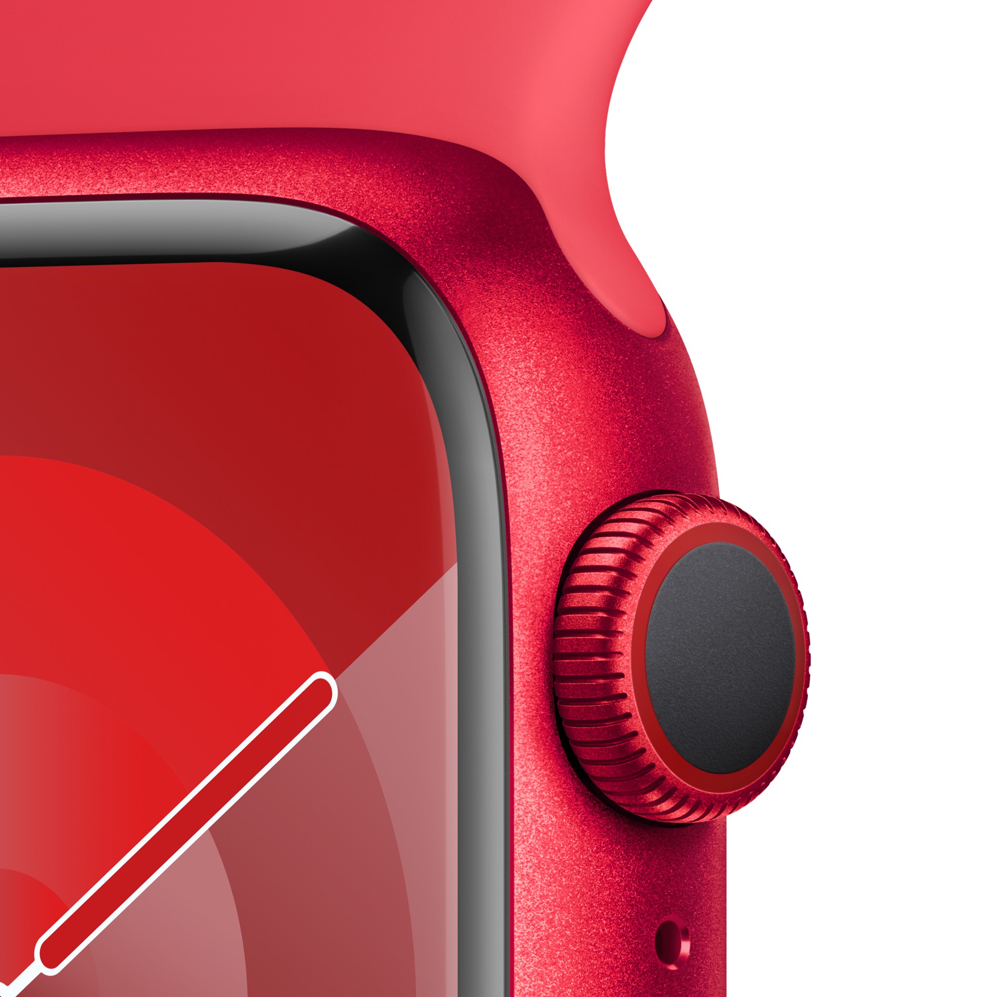 Apple Watch Series  9 GPS + Cellular 41mm (PRODUCT)RED Aluminium Case with (PRODUCT)RED Sport Band - M/L