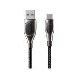 สายชาร์จ QPLUS USB-A to USB-C Cable Nylon 6A 1M. Black (T19)