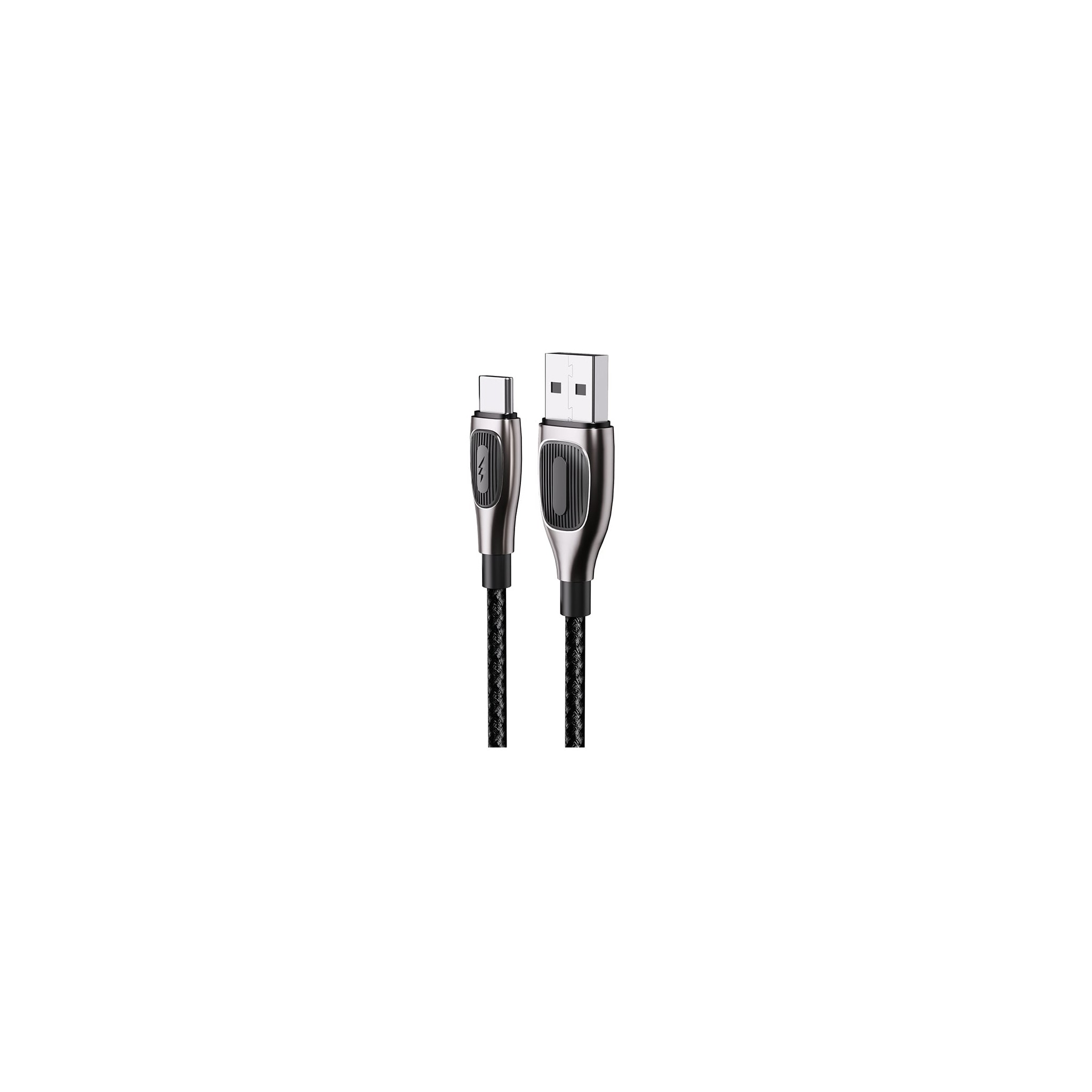 สายชาร์จ QPLUS USB-A to USB-C Cable Nylon 6A 1M. Black (T19)