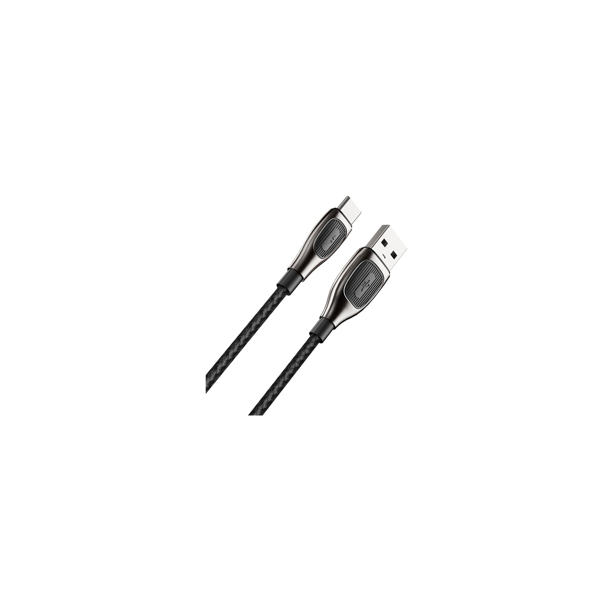 สายชาร์จ QPLUS USB-A to USB-C Cable Nylon 6A 1M. Black (T19)