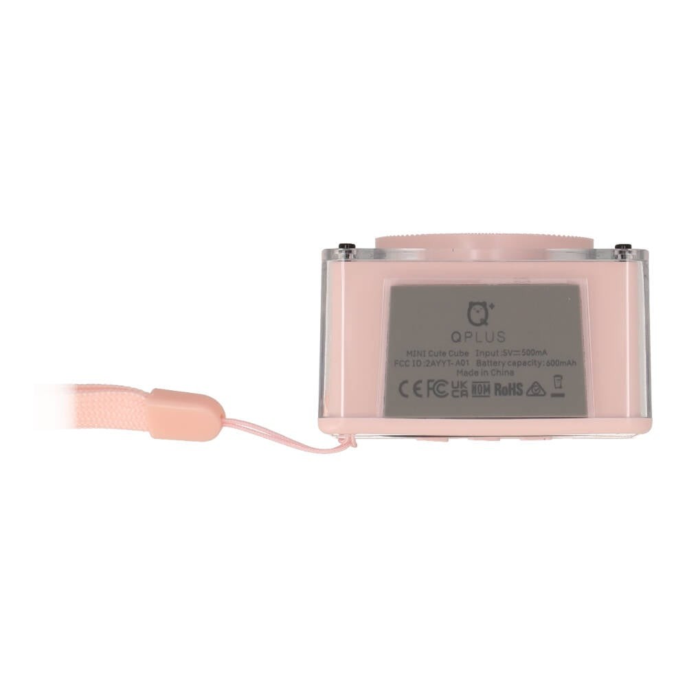 ลำโพงบลูทูธ QPLUS Mini Cute Cube Pink