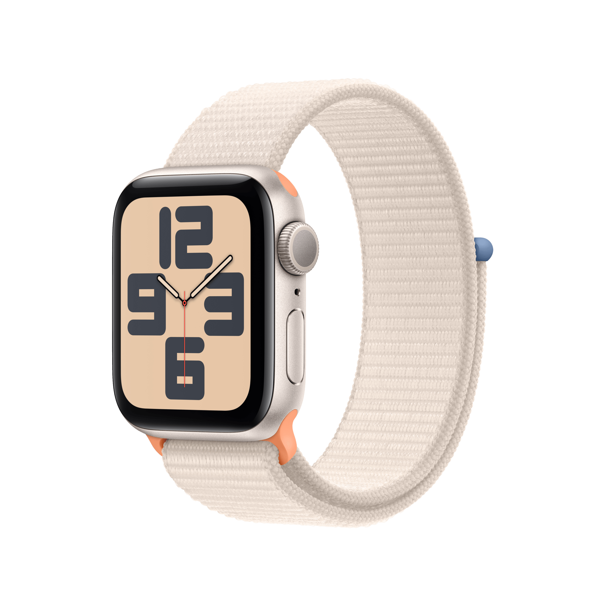 Apple Watch SE GPS 40mm Starlight Aluminium Case with Starlight Sport Loop - 2nd Gen (New)