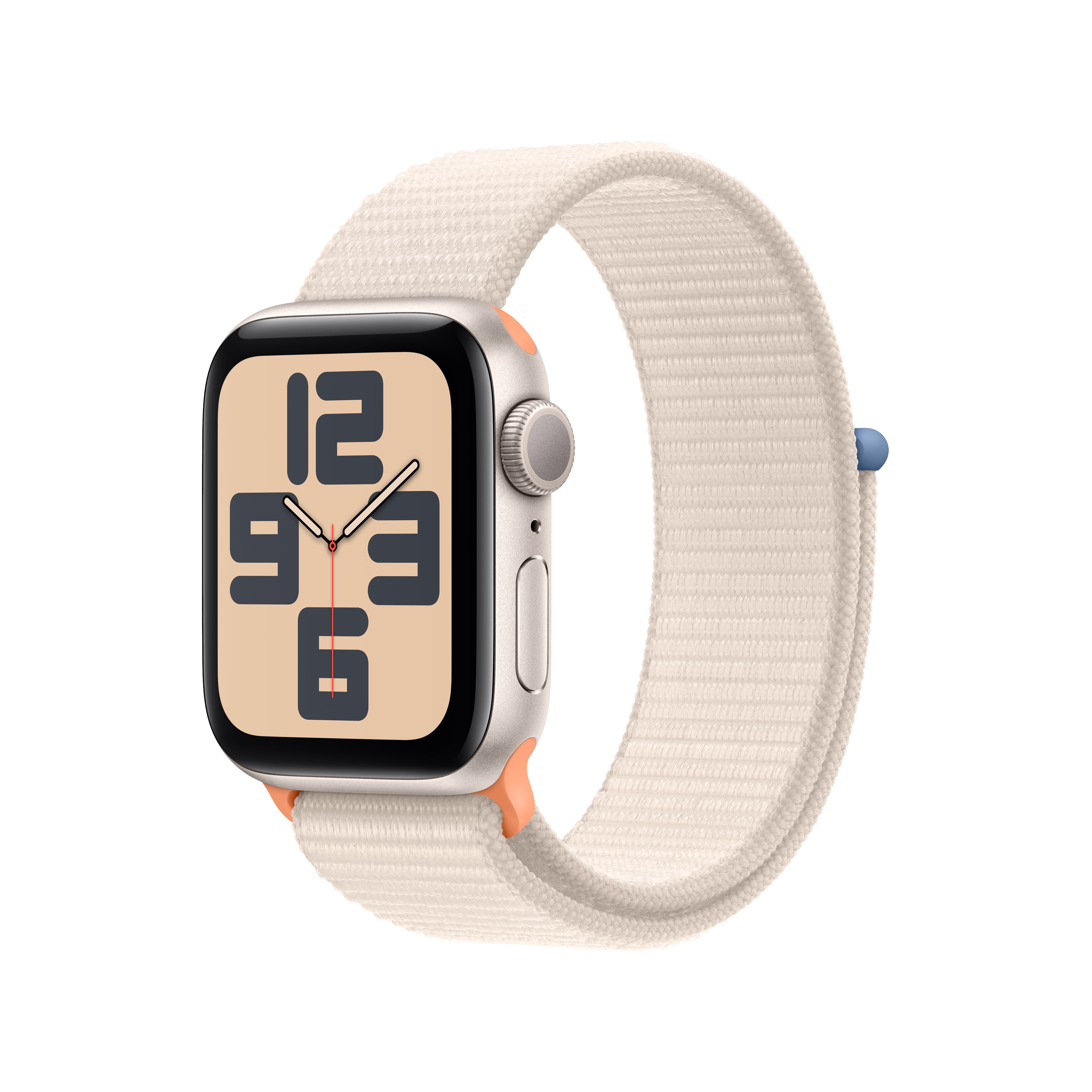 Apple Watch SE GPS 40mm Starlight Aluminium Case with Starlight Sport Loop - 2nd Gen (New)
