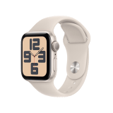 Apple Watch SE GPS 40mm Starlight Aluminium Case with Starlight Sport Band - S/M - 2nd Gen (New)