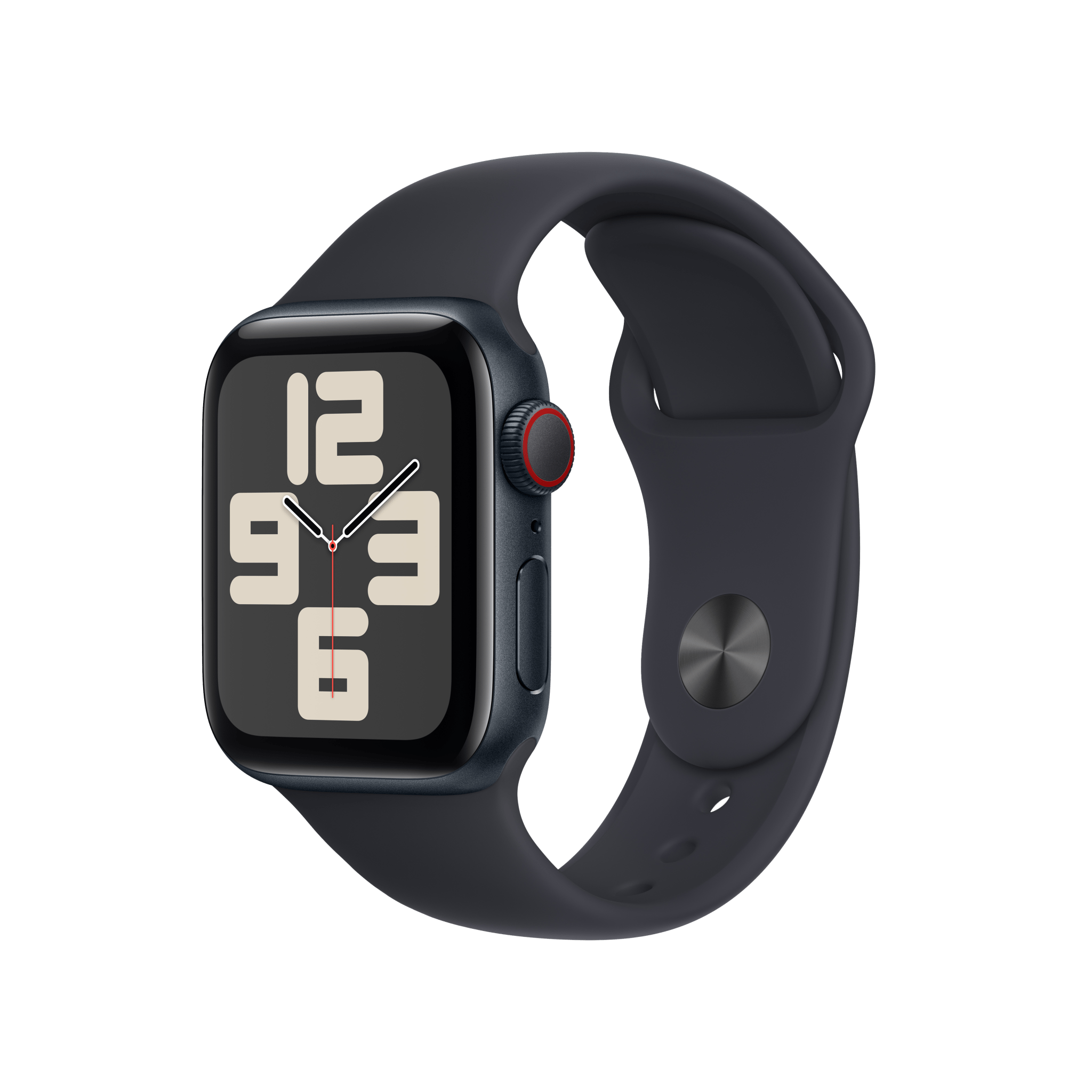 Apple Watch SE GPS + Cellular 40mm Midnight Aluminium Case with Midnight Sport Band - M/L - 2nd Gen (New)