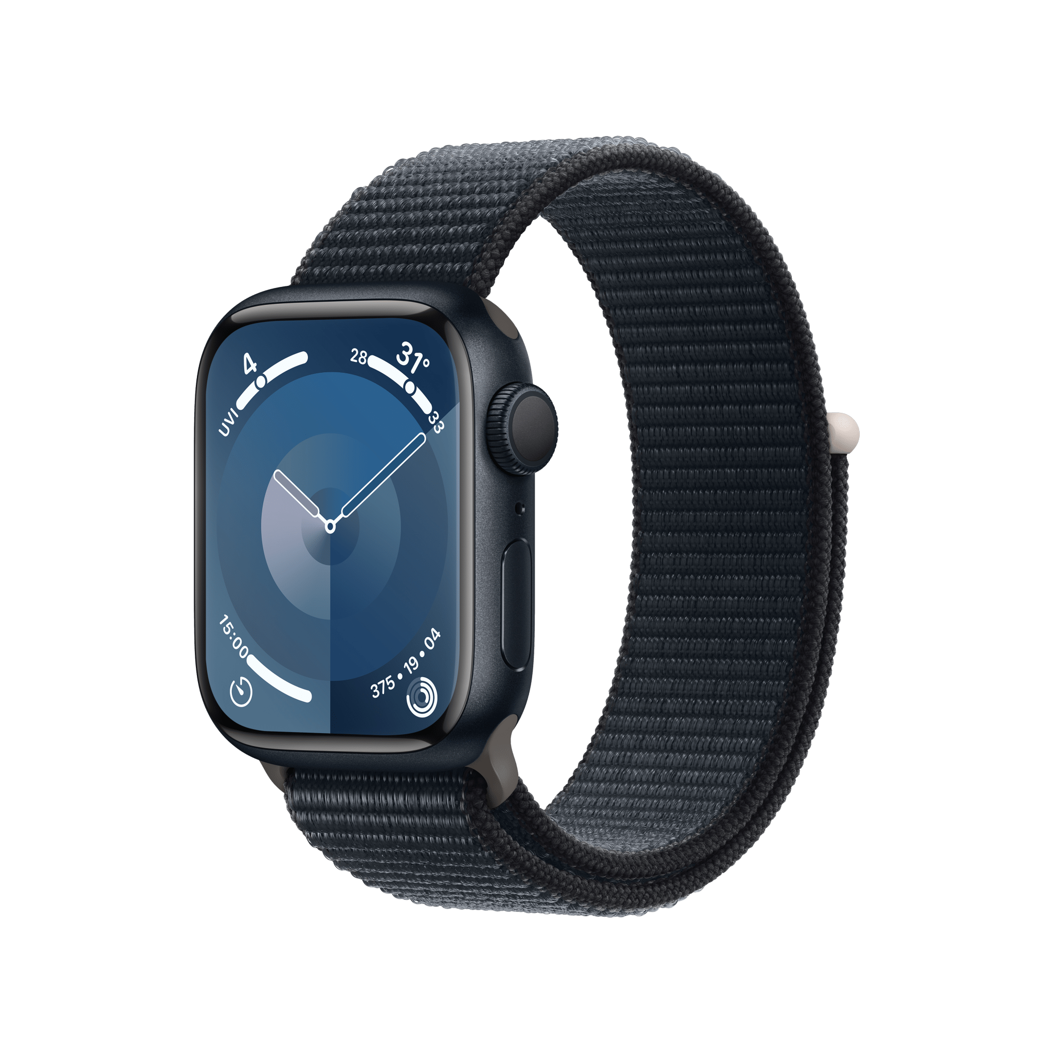Apple Watch Series 9 GPS 41mm Midnight Aluminium Case with Midnight Sport Loop