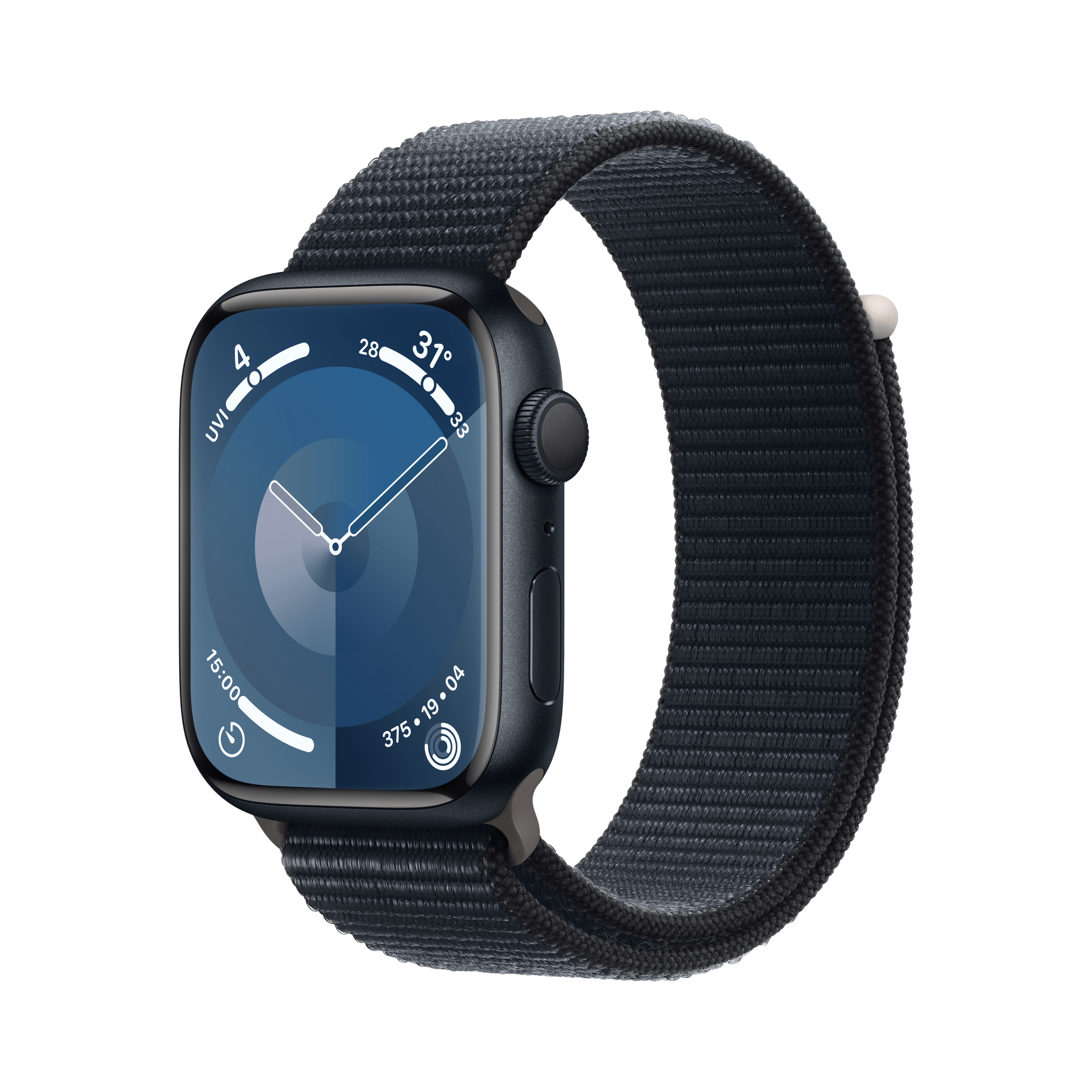 Apple Watch Series 9 GPS 45mm Midnight Aluminium Case with Midnight Sport Loop