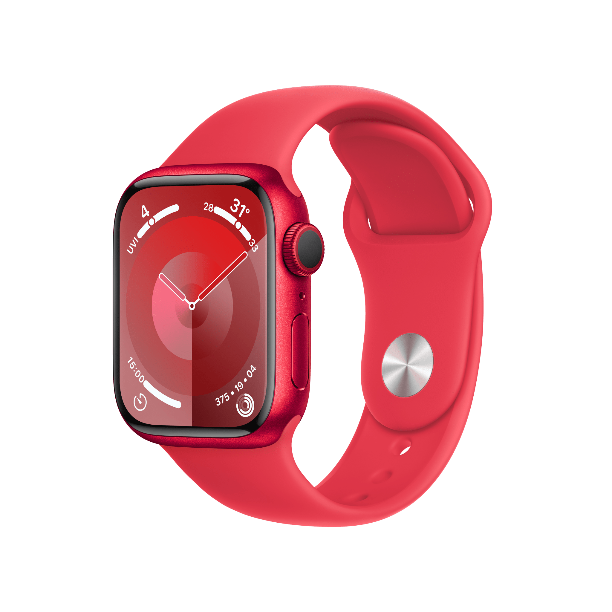 Apple Watch Series 9 GPS 41mm (PRODUCT)RED Aluminium Case with (PRODUCT)RED Sport Band - M/L