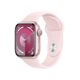 Apple Watch Series 9 GPS 41mm Pink Aluminium Case with Light Pink Sport Band - S/M