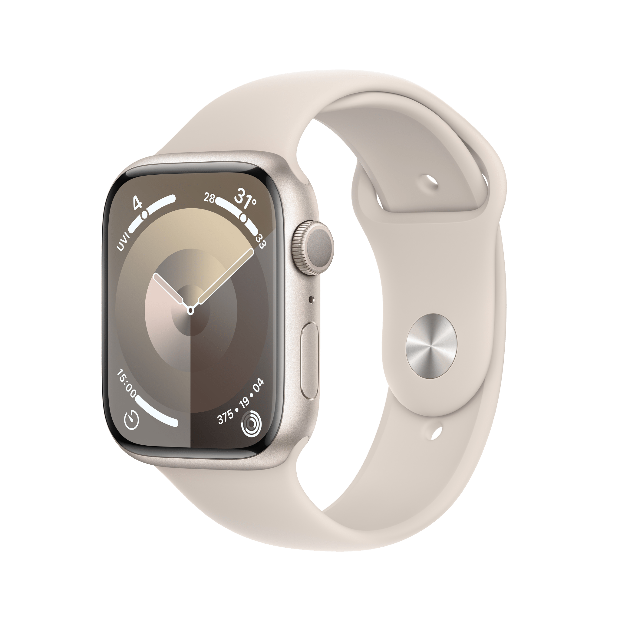 Apple Watch Series 9 GPS 45mm Starlight Aluminium Case with Starlight Sport Band M L Studio7 online