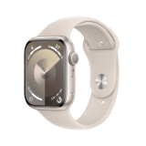 Apple Watch Series 9 GPS 45mm Starlight Aluminium Case with Starlight Sport Band - M/L