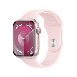 Apple Watch Series 9 GPS 45mm Pink Aluminium Case with Light Pink Sport Band - M/L