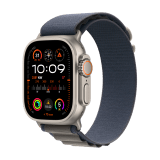 Apple Watch Ultra 2 GPS + Cellular 49mm Titanium Case with Blue Alpine Loop - Large