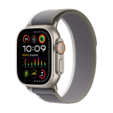 Apple Watch Ultra 2 GPS + Cellular 49mm Titanium Case with Green/Grey Trail Loop - M/L
