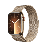 Apple Watch Series  9 GPS + Cellular 45mm Gold Stainless Steel Case with Gold Milanese Loop