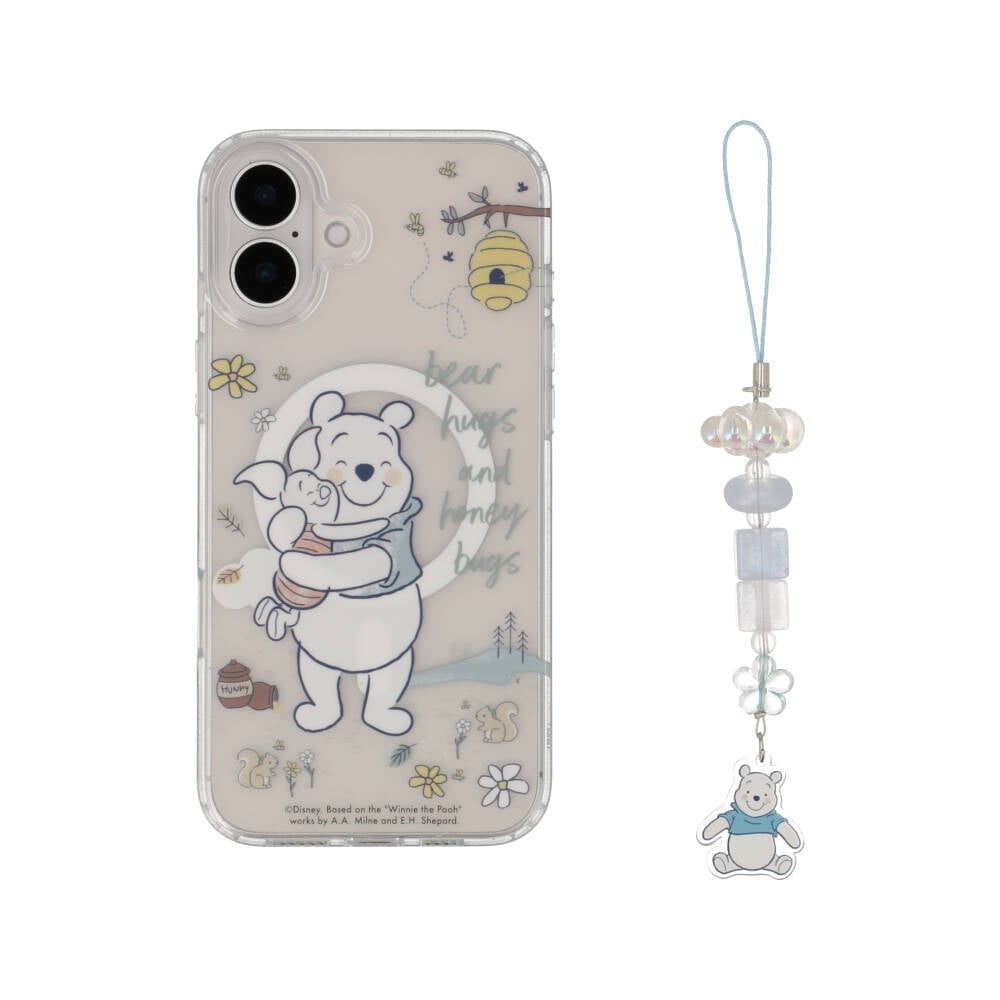 Blue Box x Winnie the Pooh เคส iPhone 16 Plus with MagSafe Bear hugs and honey bugs